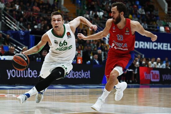 Basketball. Euroleague. CSKA vs. Zalgiris