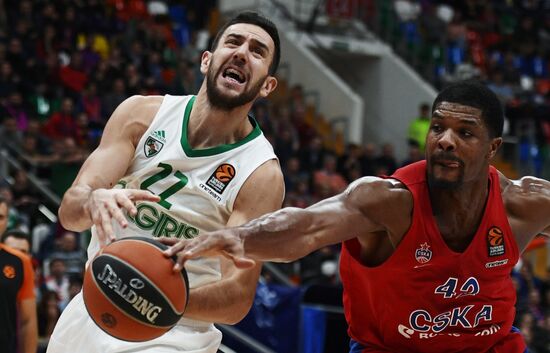Basketball. Euroleague. CSKA vs. Zalgiris