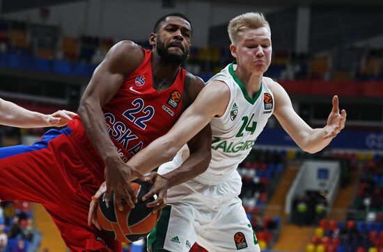 Basketball. Euroleague. CSKA vs. Zalgiris