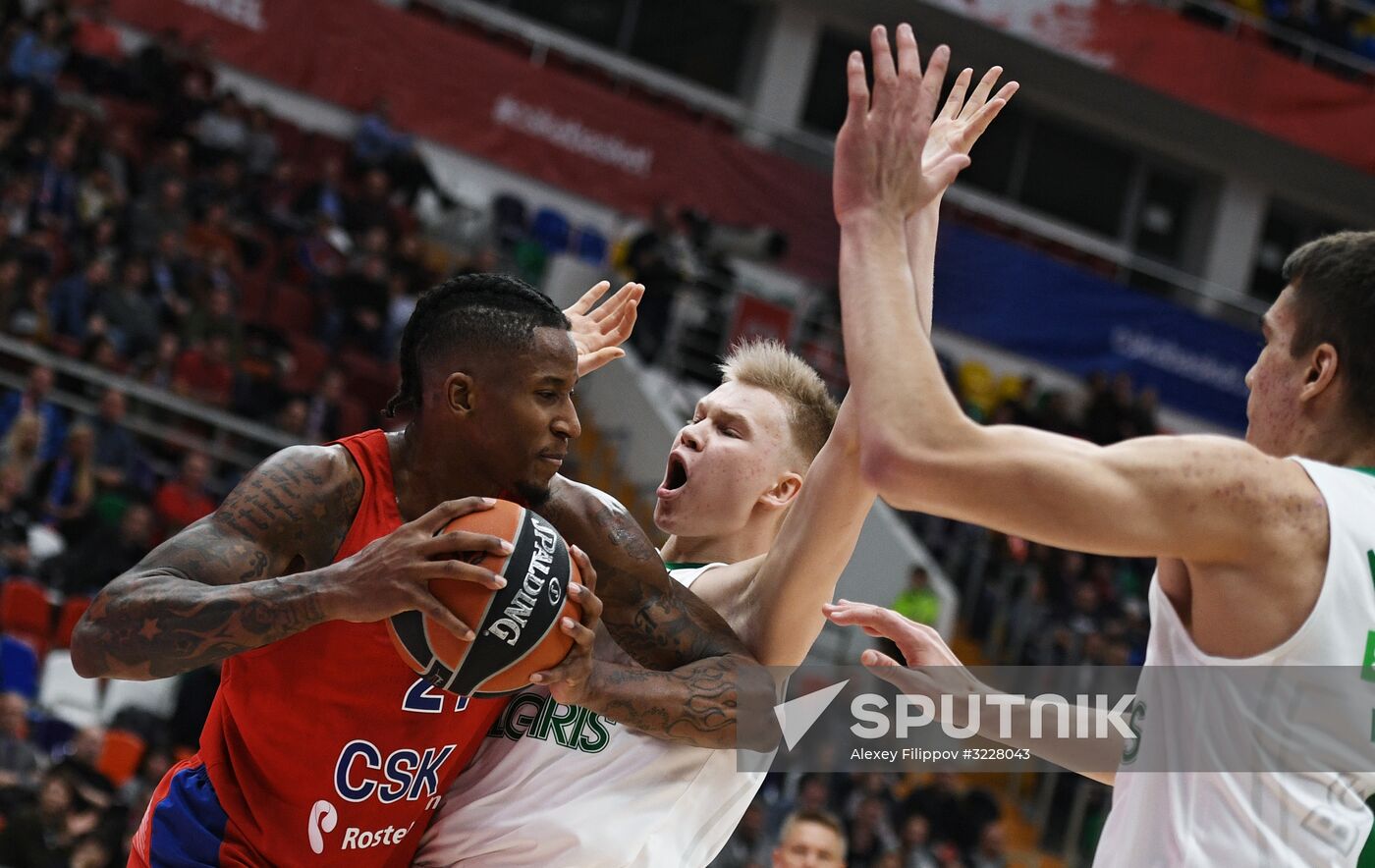 Basketball. Euroleague. CSKA vs. Zalgiris