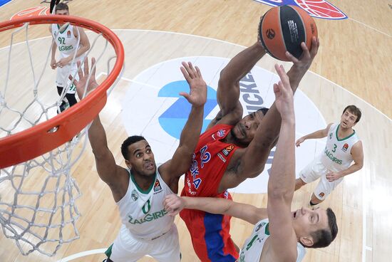 Basketball. Euroleague. CSKA vs. Zalgiris