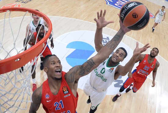 Basketball. Euroleague. CSKA vs. Zalgiris