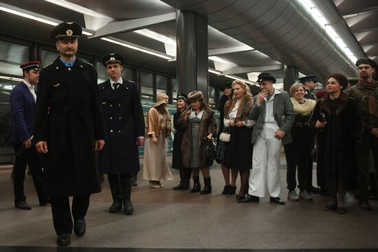 Night tour of the Moscow metro