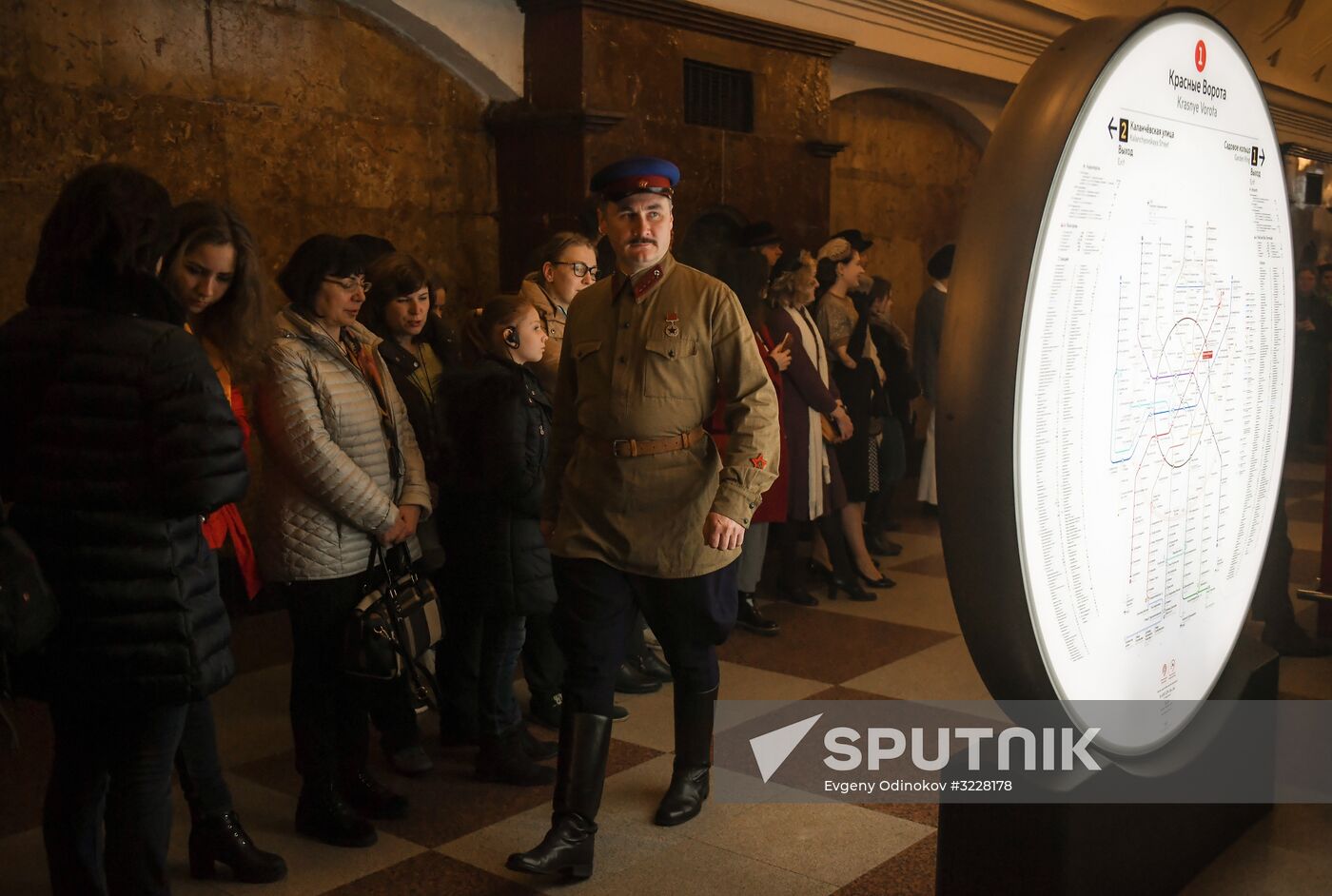 Night tour of the Moscow metro