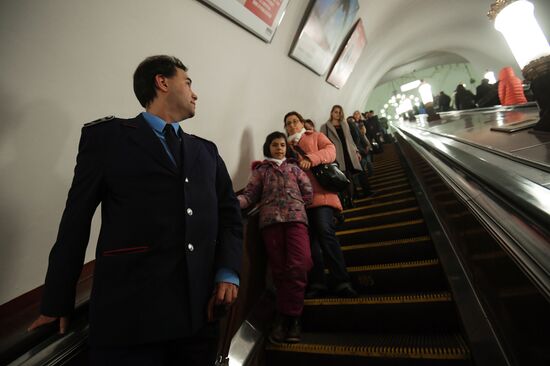 Night tour of the Moscow metro