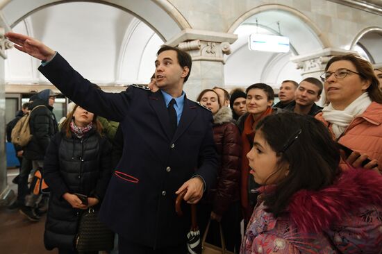 Night tour of the Moscow metro