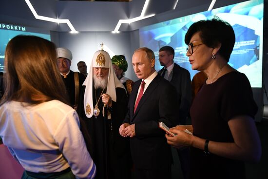 President Vladimir Putin visited Russia Focused on the Future exhibition