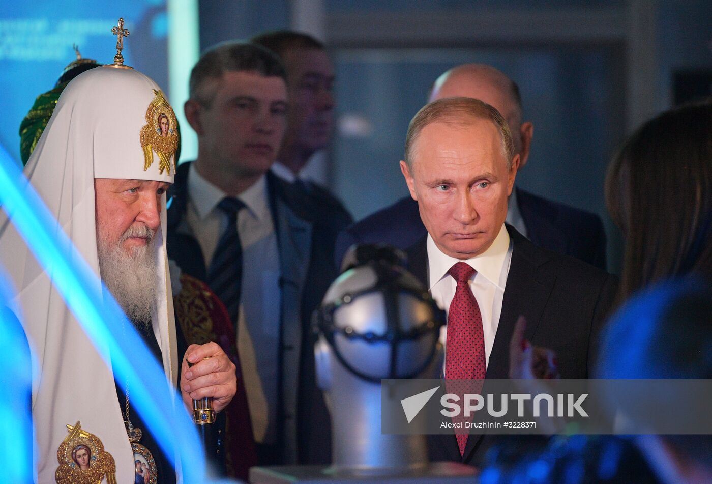 President Vladimir Putin visits Russia Focused On The Future exhibition