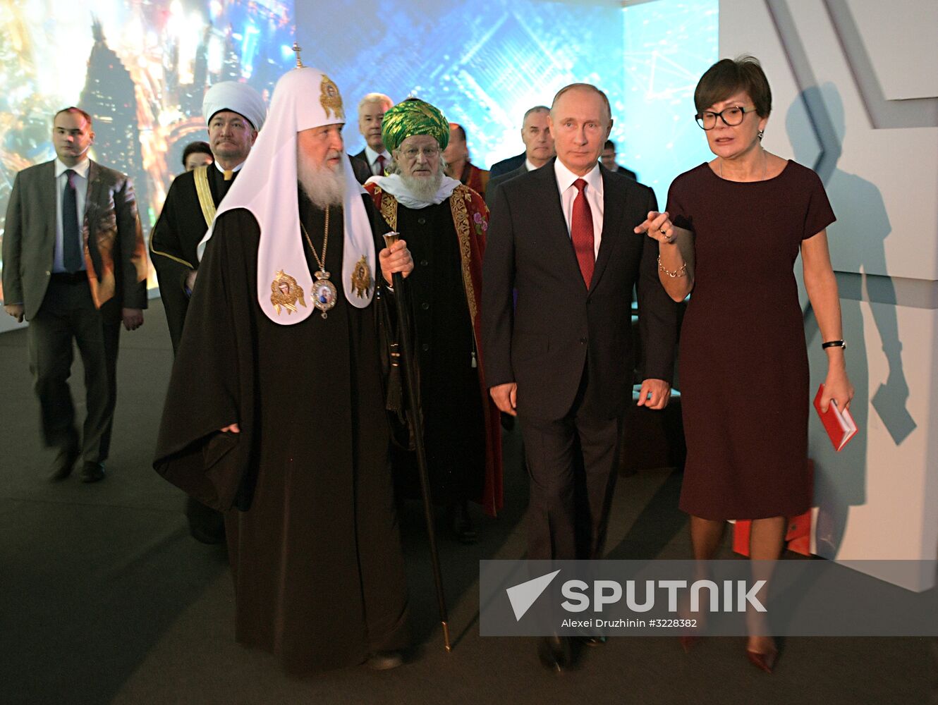 President Vladimir Putin visits Russia Focused On The Future exhibition