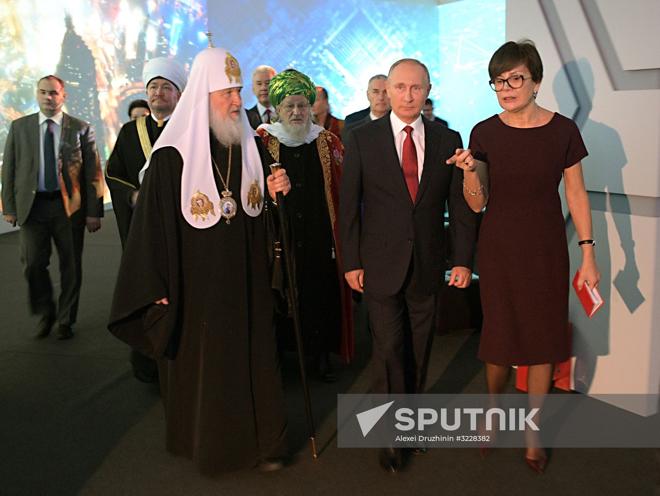 President Vladimir Putin visits Russia Focused On The Future exhibition