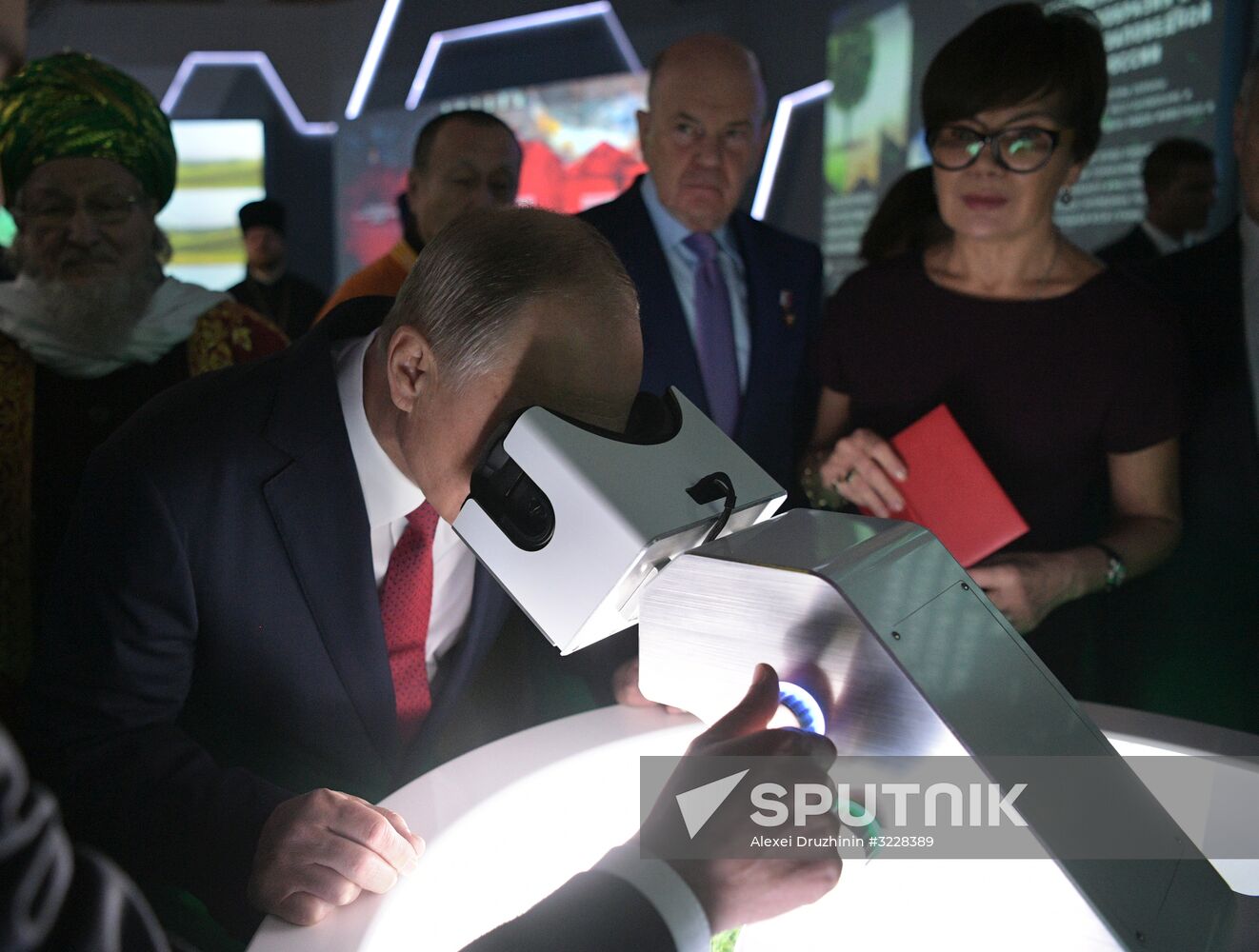 President Vladimir Putin visits Russia Focused On The Future exhibition