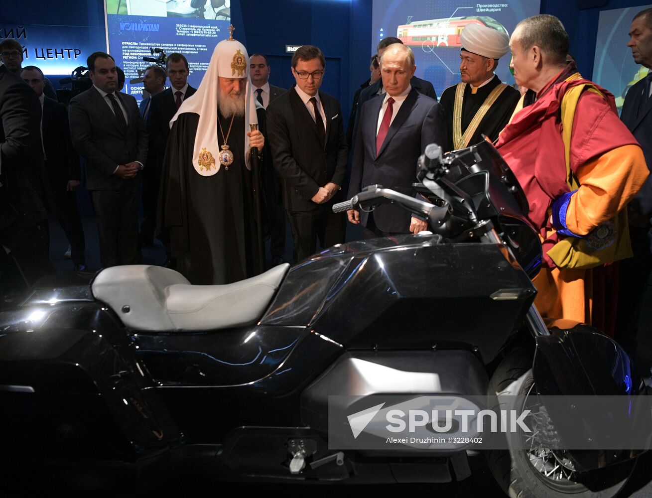 President Vladimir Putin visits Russia Focused On The Future exhibition
