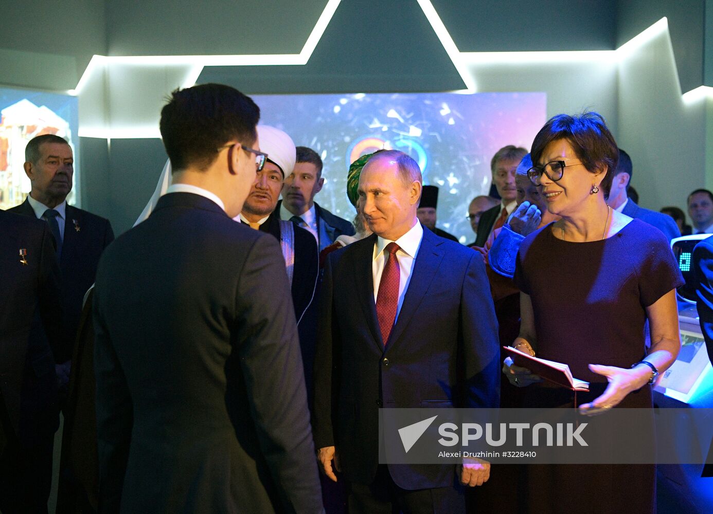 President Vladimir Putin visits Russia Focused On The Future exhibition