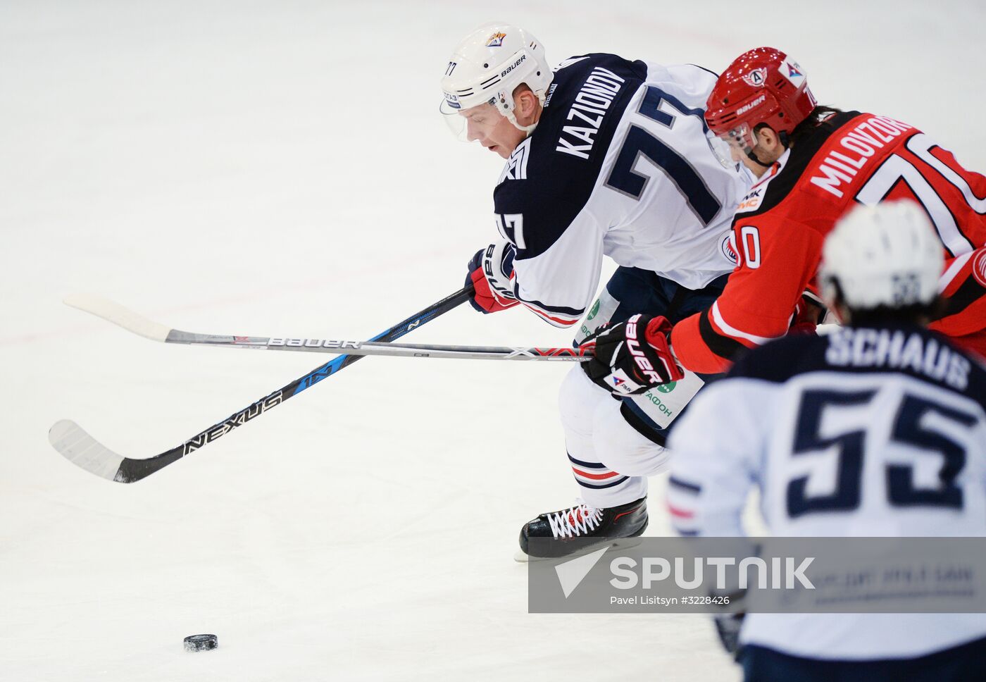 Kontinental Hockey League. Avtomobilist vs. Metallurg
