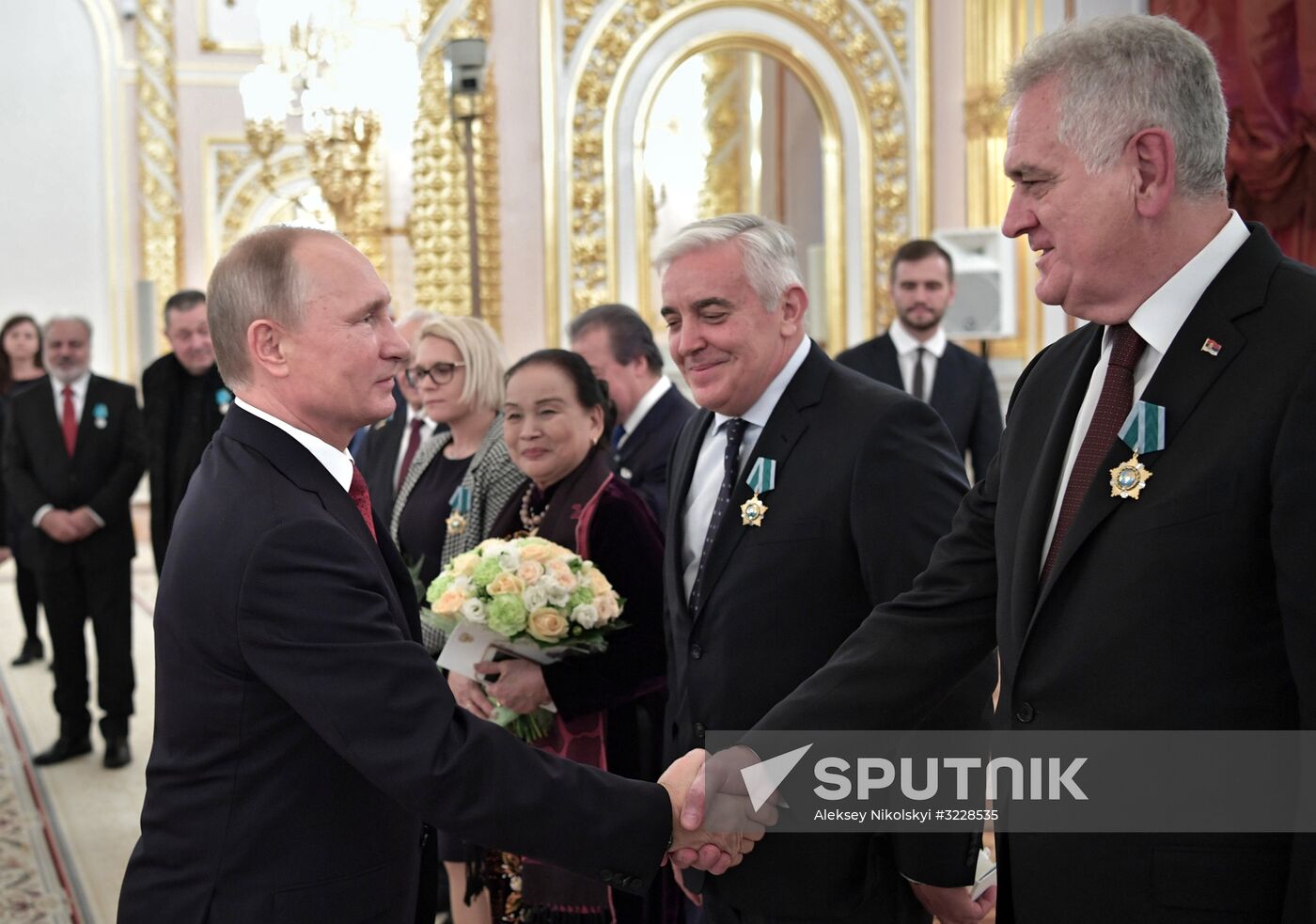 Russian President Vladimir Putin presents Russian state awards on National Unity Day