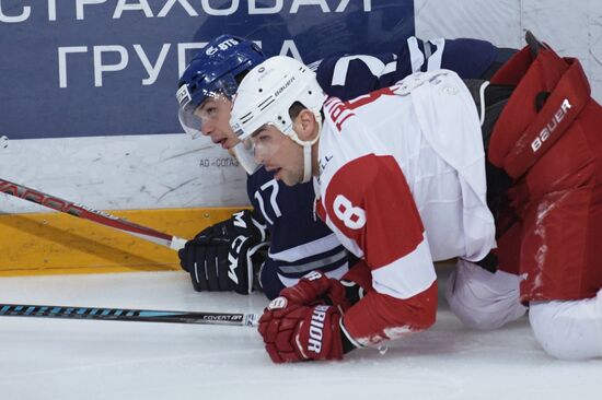 Kontinental Hockey League. Dynamo Moscow vs. Spartak