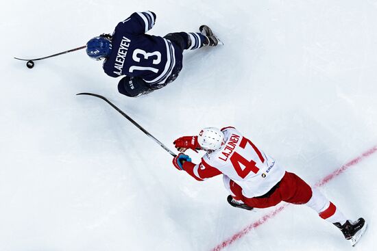Kontinental Hockey League. Dynamo Moscow vs. Spartak