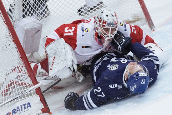 Kontinental Hockey League. Dynamo Moscow vs. Spartak