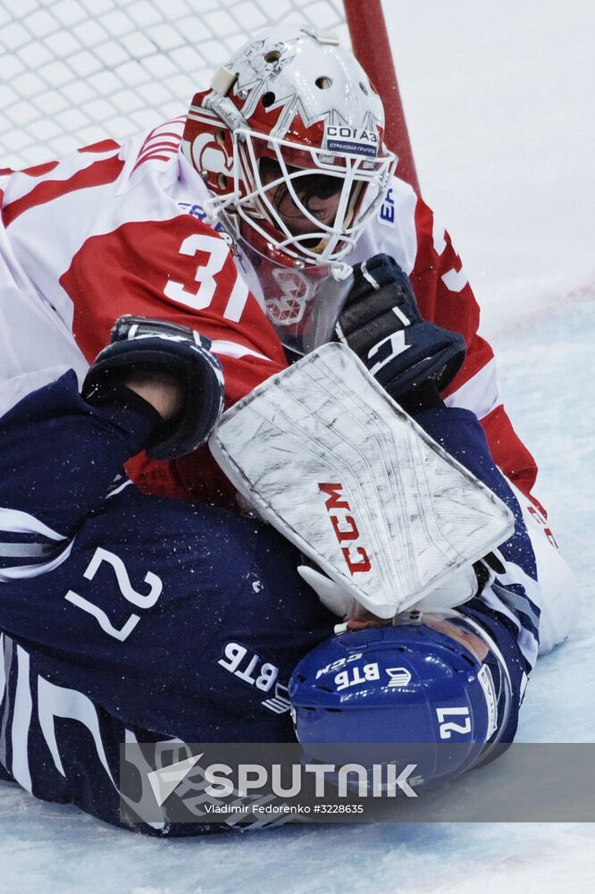 Kontinental Hockey League. Dynamo Moscow vs. Spartak
