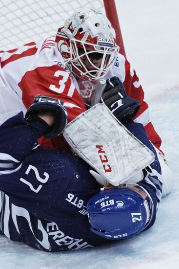 Kontinental Hockey League. Dynamo Moscow vs. Spartak