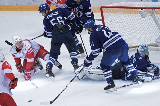 Kontinental Hockey League. Dynamo Moscow vs. Spartak