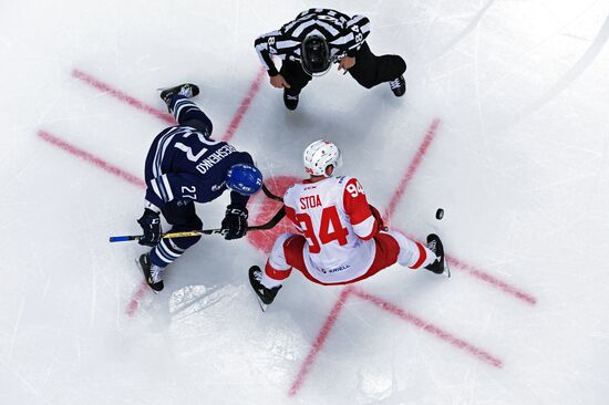 Kontinental Hockey League. Dynamo Moscow vs. Spartak