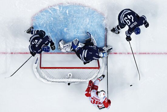 Kontinental Hockey League. Dynamo Moscow vs. Spartak