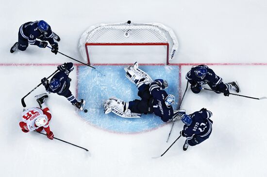 Kontinental Hockey League. Dynamo Moscow vs. Spartak