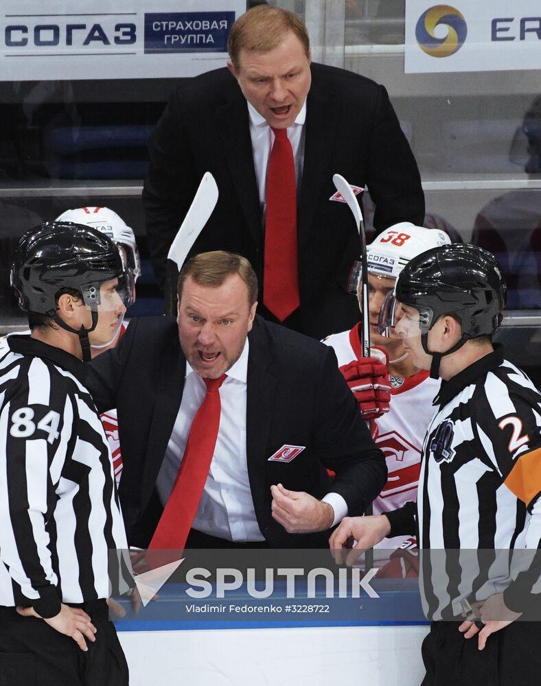 Kontinental Hockey League. Dynamo Moscow vs. Spartak