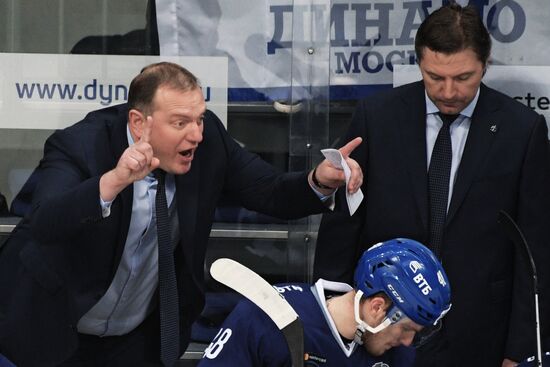 Kontinental Hockey League. Dynamo Moscow vs. Spartak