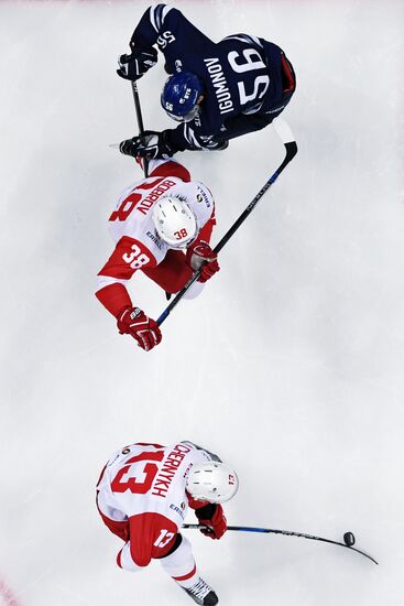 Kontinental Hockey League. Dynamo Moscow vs. Spartak