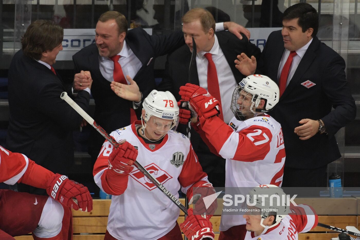 Kontinental Hockey League. Dynamo Moscow vs. Spartak