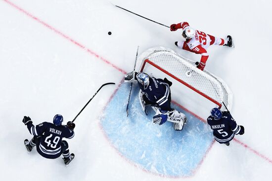 Kontinental Hockey League. Dynamo Moscow vs. Spartak