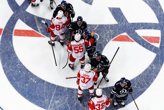 Kontinental Hockey League. Dynamo Moscow vs. Spartak