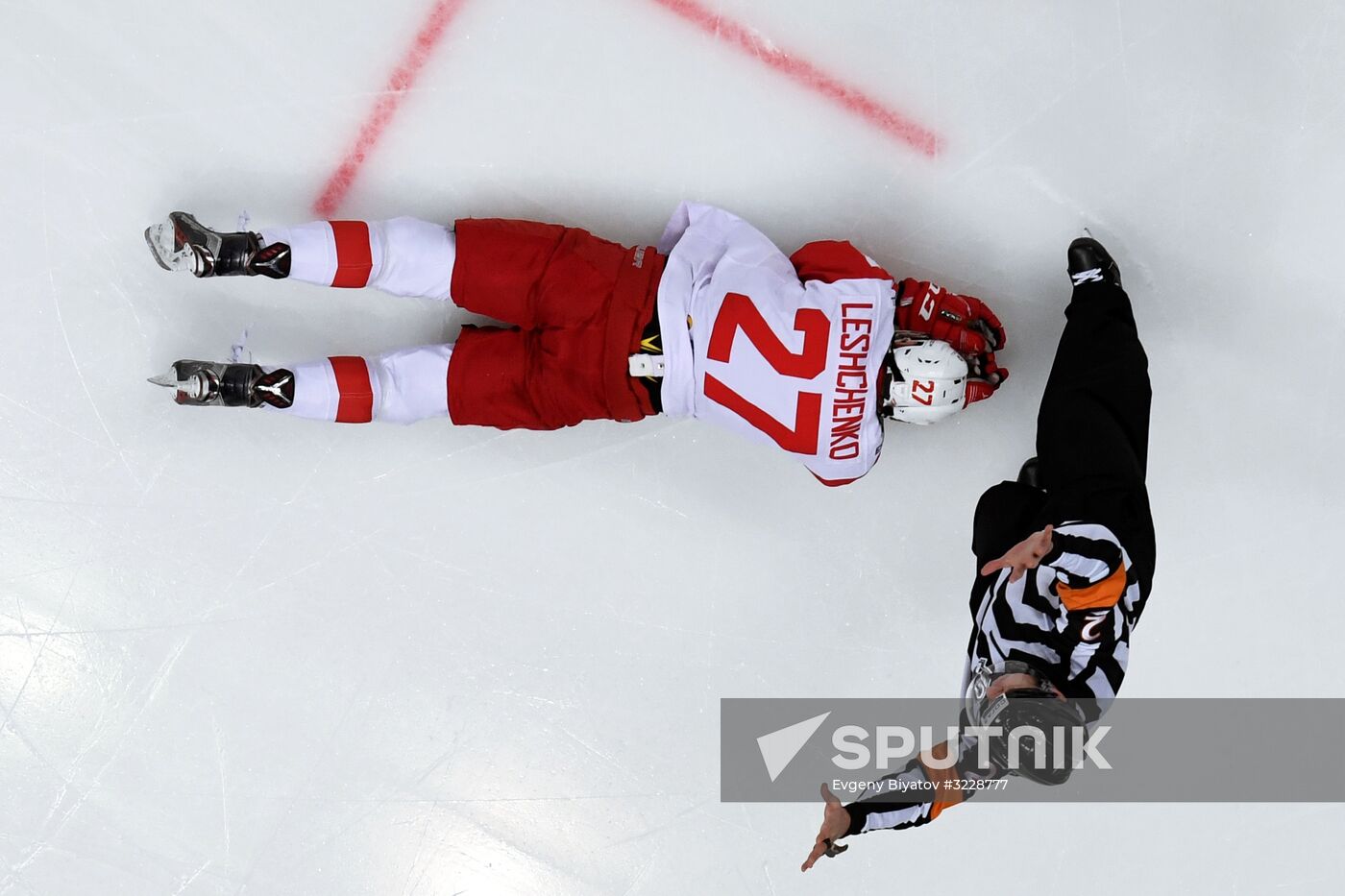 Kontinental Hockey League. Dynamo Moscow vs. Spartak