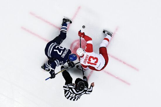 Kontinental Hockey League. Dynamo Moscow vs. Spartak