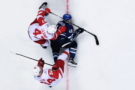 Kontinental Hockey League. Dynamo Moscow vs. Spartak