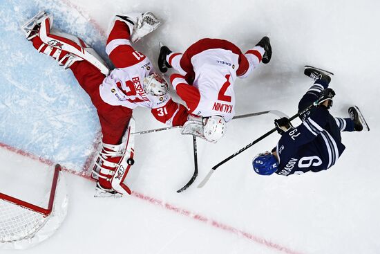 Kontinental Hockey League. Dynamo Moscow vs. Spartak