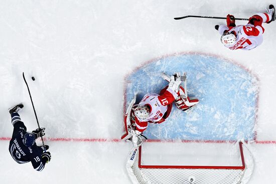 Kontinental Hockey League. Dynamo Moscow vs. Spartak