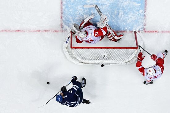 Kontinental Hockey League. Dynamo Moscow vs. Spartak