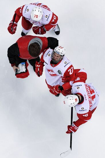 Kontinental Hockey League. Dynamo Moscow vs. Spartak