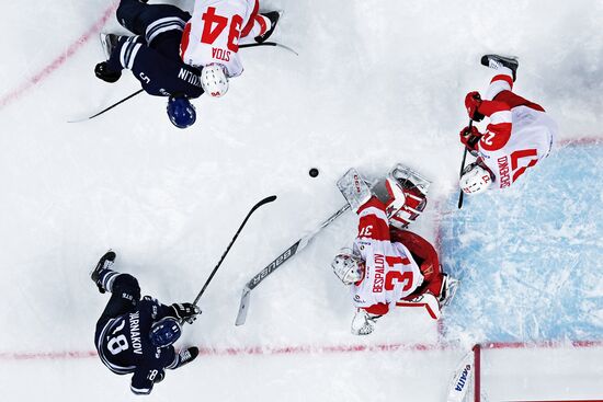 Kontinental Hockey League. Dynamo Moscow vs. Spartak