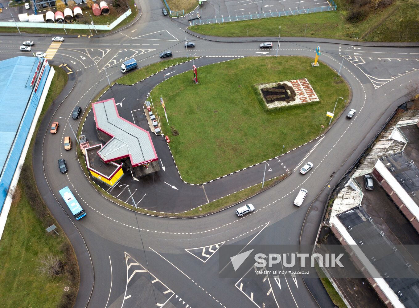 Traffic roundabouts in Moscow