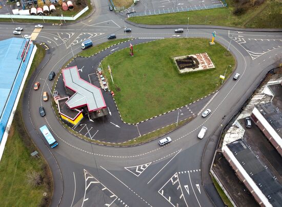 Traffic roundabouts in Moscow