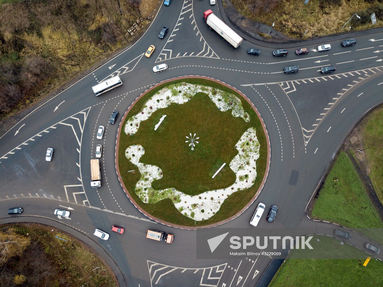 Traffic roundabouts in Moscow