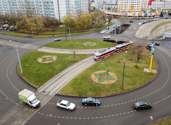 Traffic roundabouts in Moscow