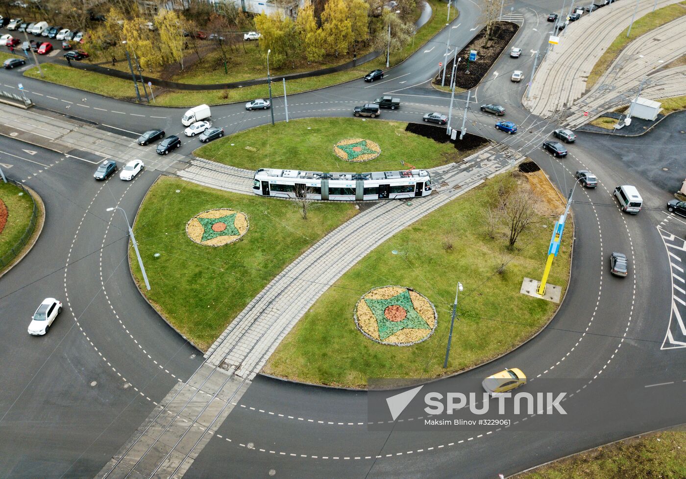 Traffic roundabouts in Moscow