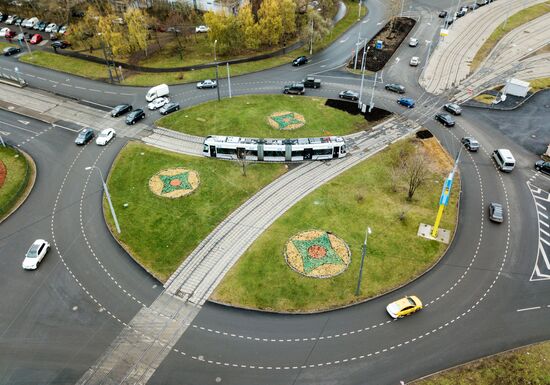 Traffic roundabouts in Moscow