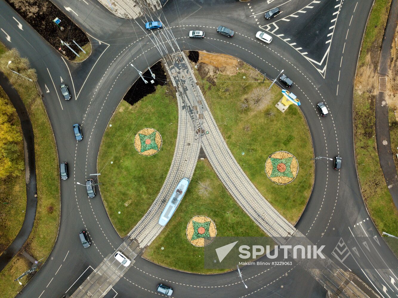 Traffic roundabouts in Moscow