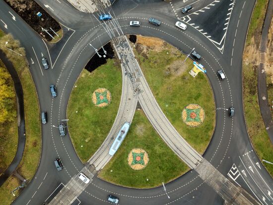 Traffic roundabouts in Moscow